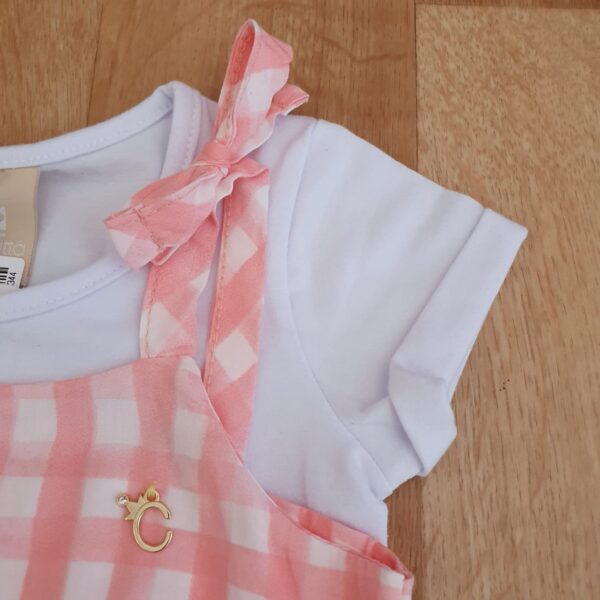 Conjunto Feminino Infantil Blusa e Salopete