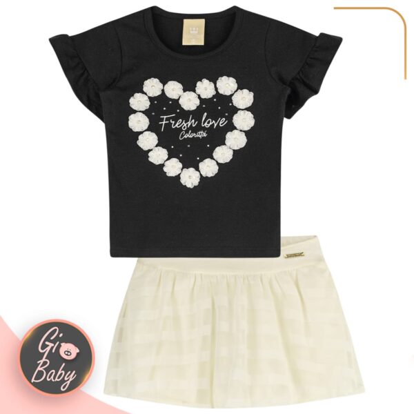 Conjunto Feminino Infantil Fresh Love