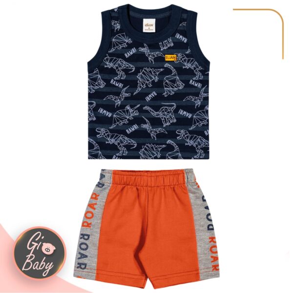 Conjunto Masculino Infantil Dino