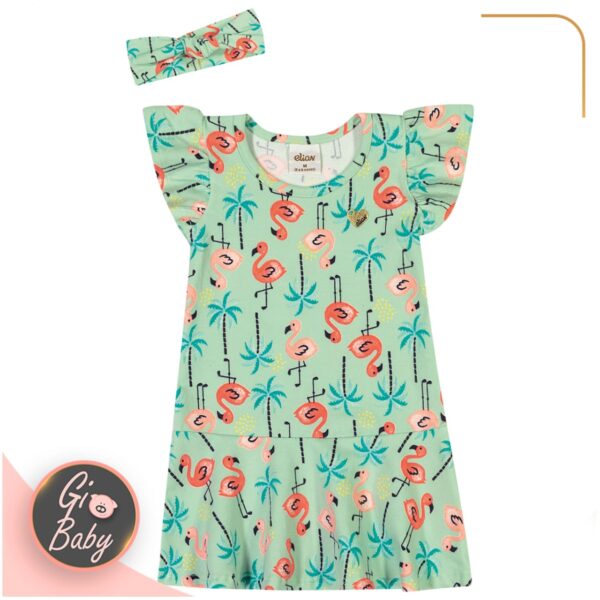 Vestido Feminino Infantil c/ Faixa