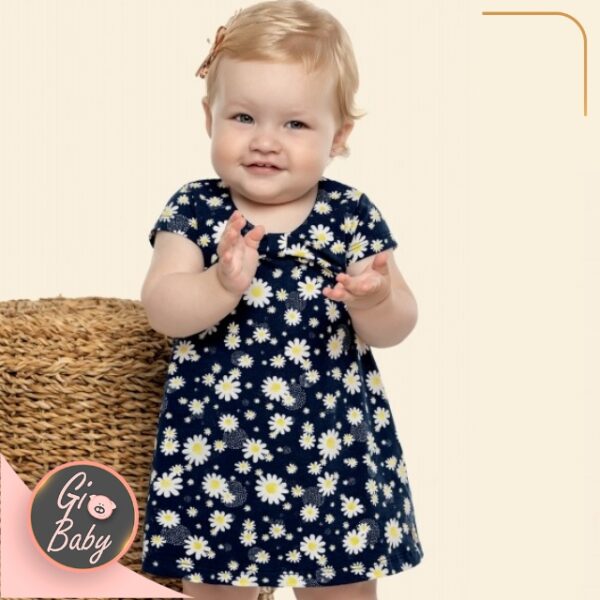 Vestido Feminino Infantil Floral