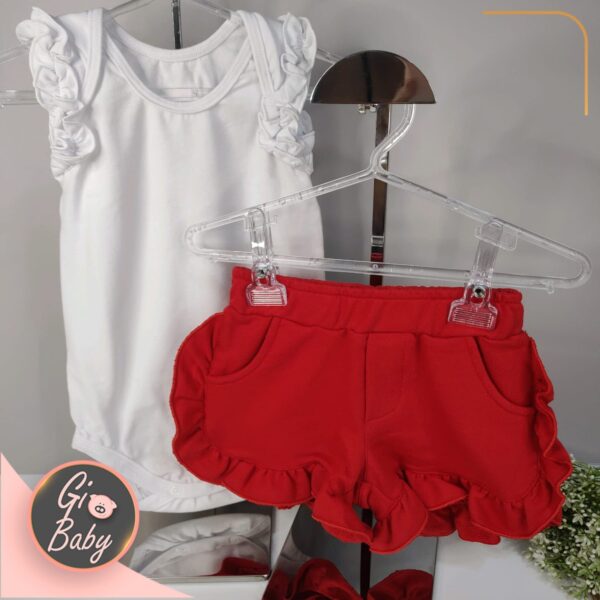 Conjunto Body e Short Babados