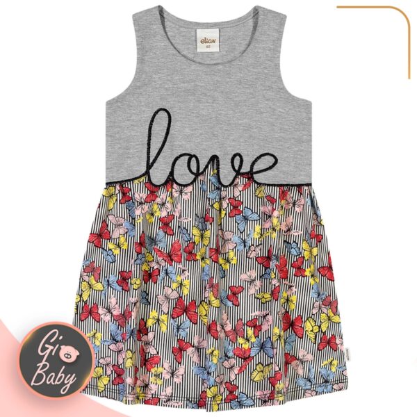 Vestido Feminino Infantil Love