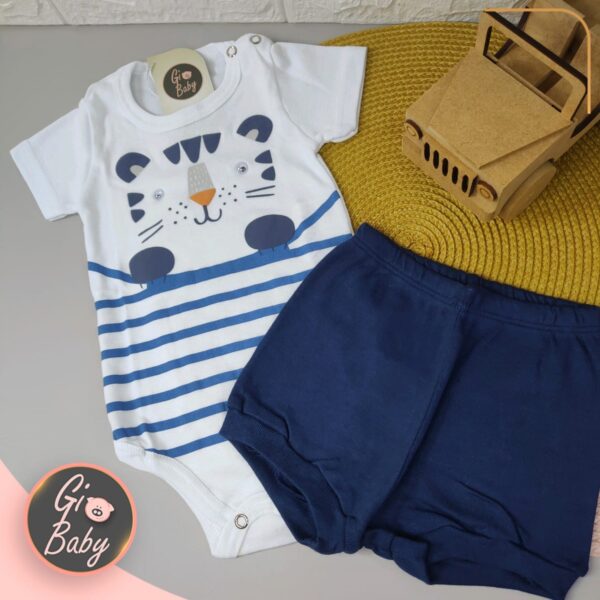 Conjunto Body Tigre Listrado