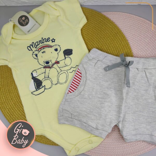 Conjunto Body Urso Marine