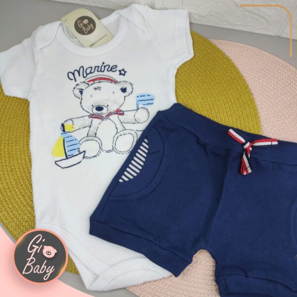 Conjunto Body Urso Marine