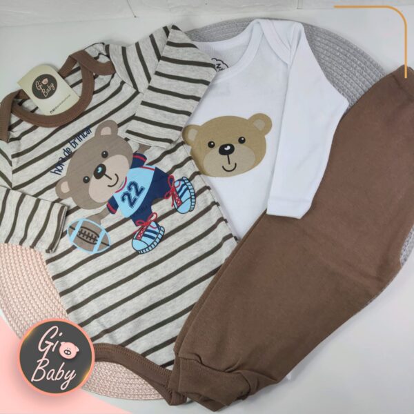 Conjunto 2 Bodys Urso