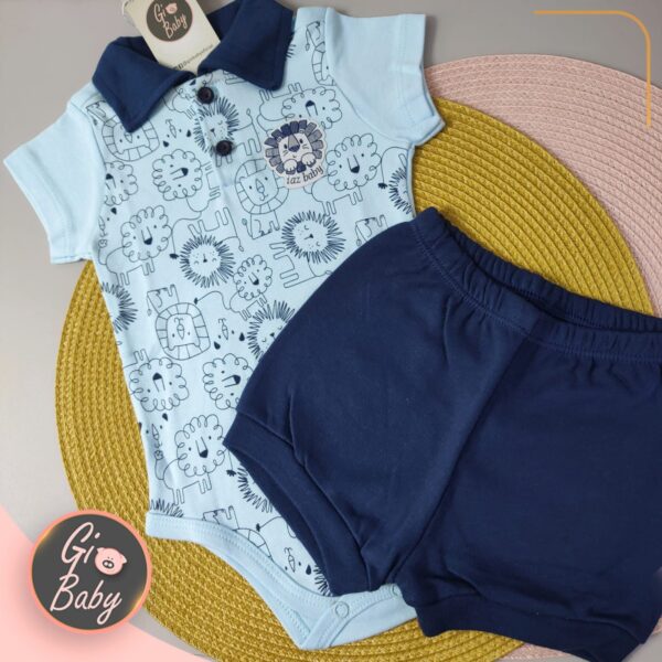 Conjunto Polo Body E Short Leão