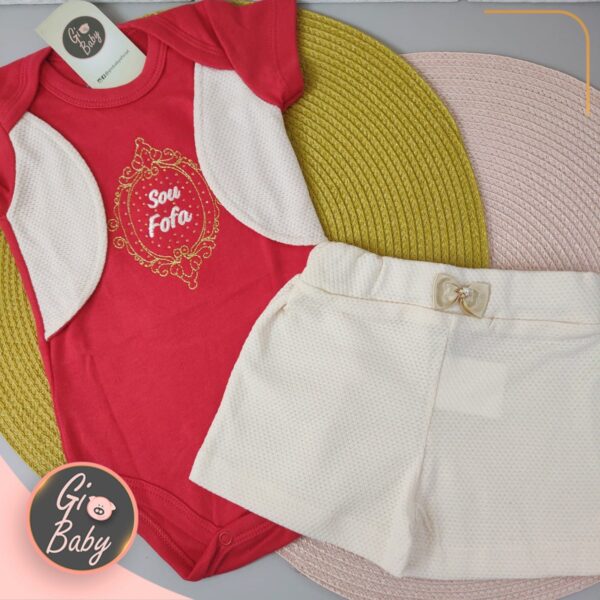 Conjunto Body Com Short Sou Fofa