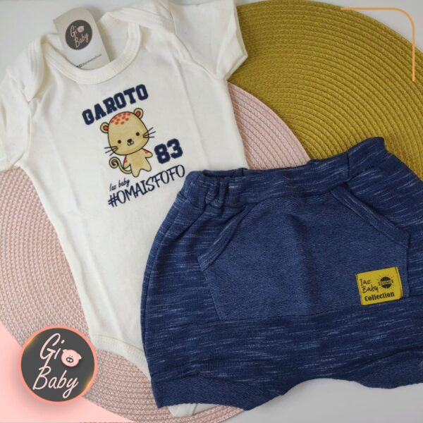 Conjunto Body E Short Garoto Mais Fofo