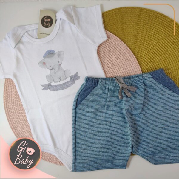 Conjunto Body E Short Elefante