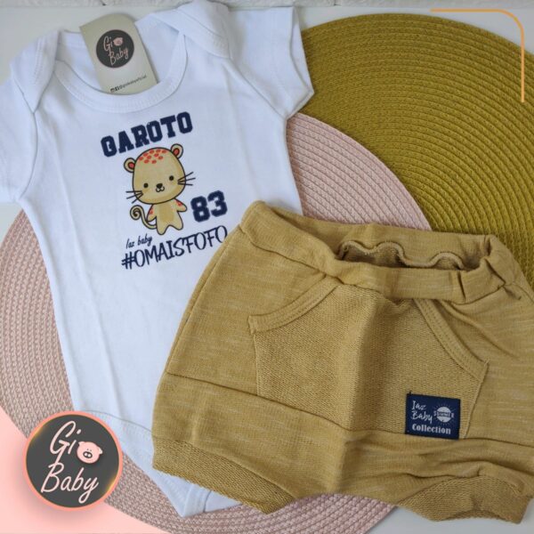 Conjunto Body E Short Garoto Mais Fofo