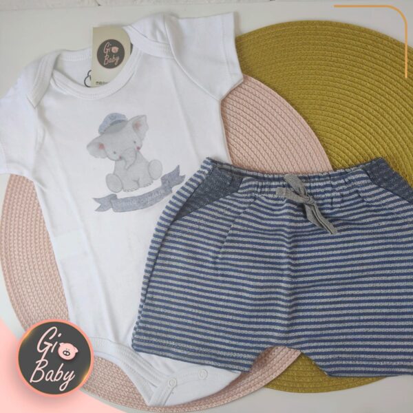 Conjunto Body E Short Elefante