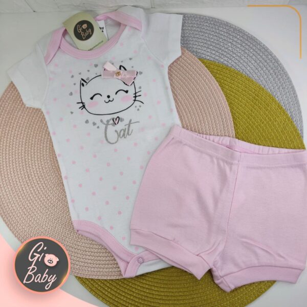 Conjunto Body E Short Cat